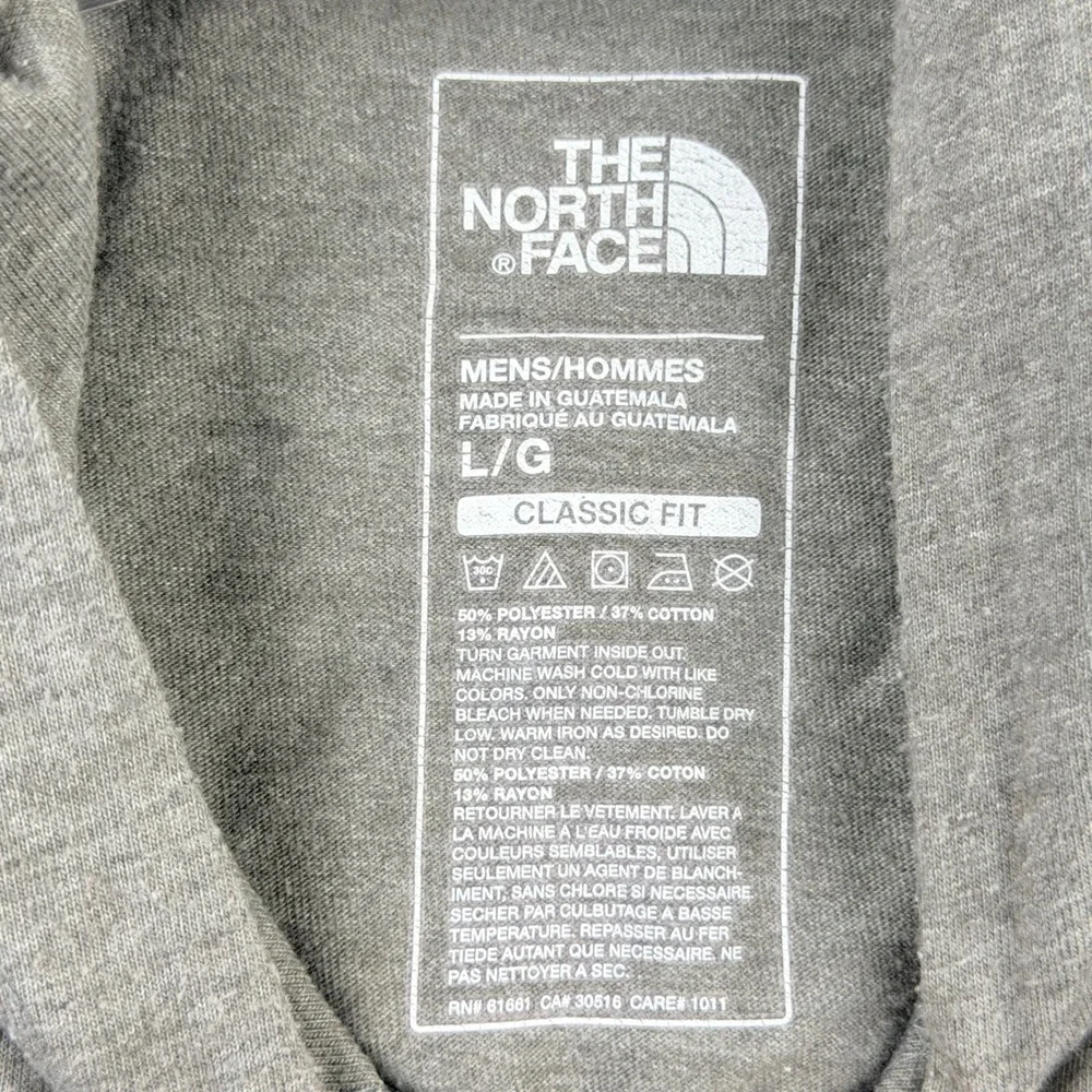 The North Face Hoodie Men Large Gray Classic Fit Outdoor Casual Streetwear
